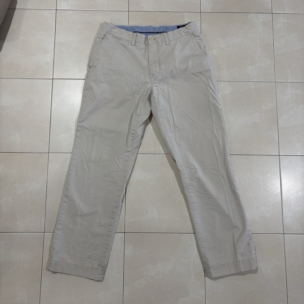 Polo Ralph Lauren Stretch Classic Fit Pants Men's 31x30 Chinos Tan Khaki Beige